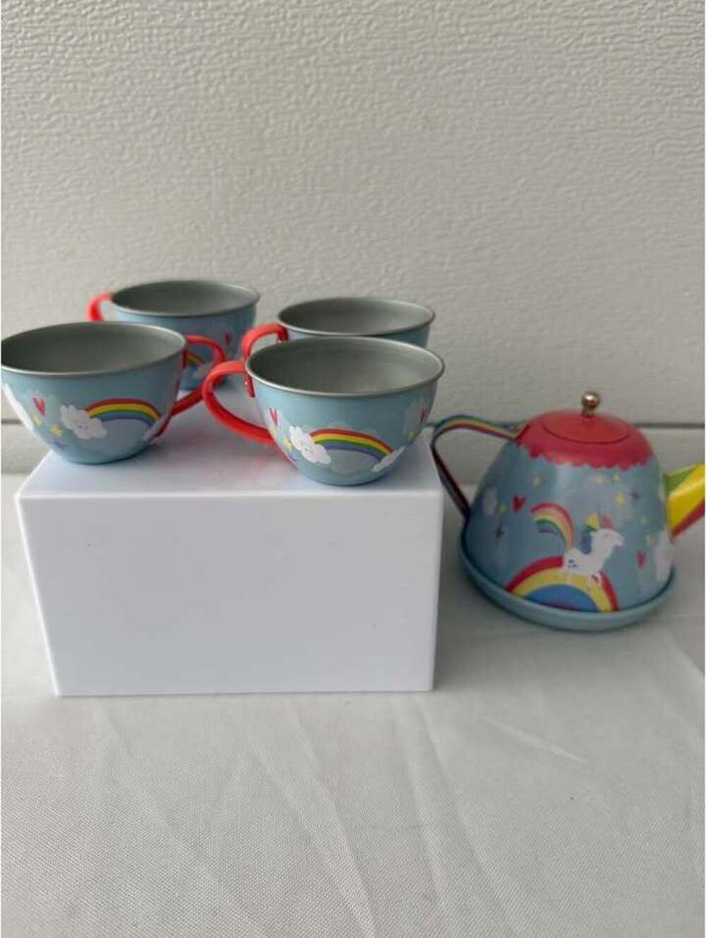 Schylling Unicorn Tin Tea Set